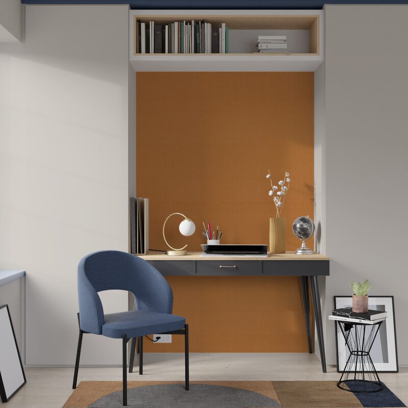 Papier peint intissé LAZY SHINE coloris cuivre