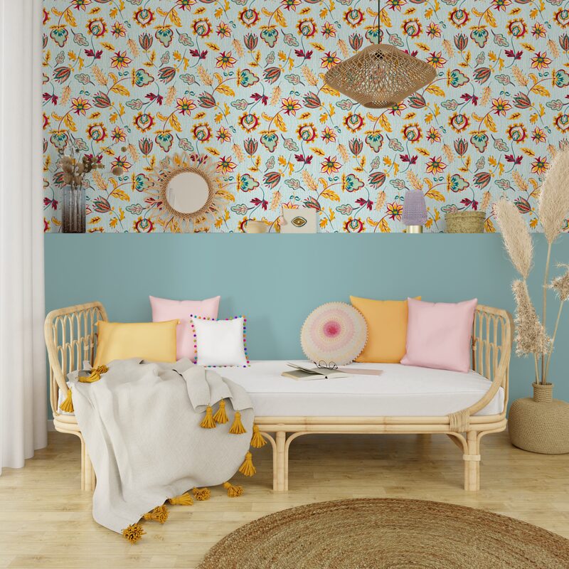 Papier peint intissé BOUKHARA coloris multicolore