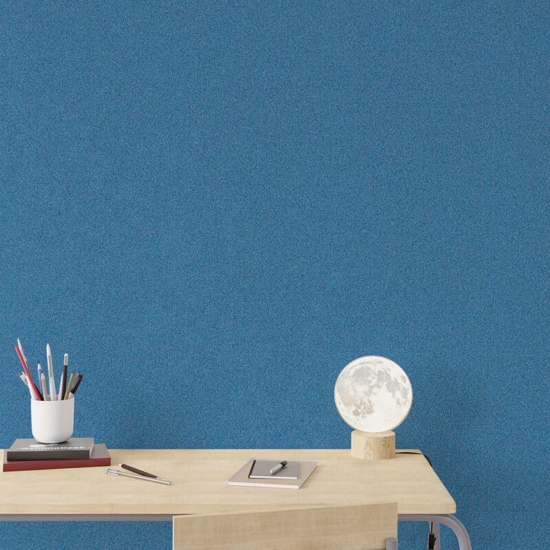 Papier peint intissé CALICO coloris bleu nuit