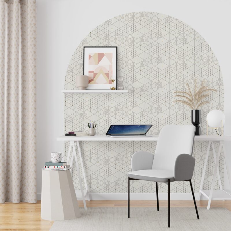 Papier peint intissé LIEVE coloris blanc