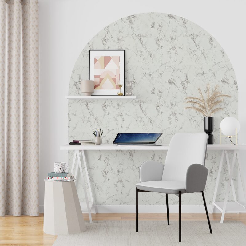 Papier peint intissé ARLY BY SOPHIE FERJANI coloris Gris clair