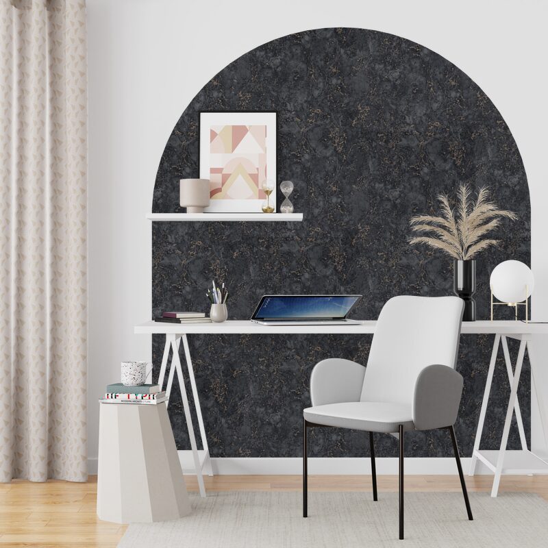 Papier peint intissé MARBRE IMPERIAL coloris noir