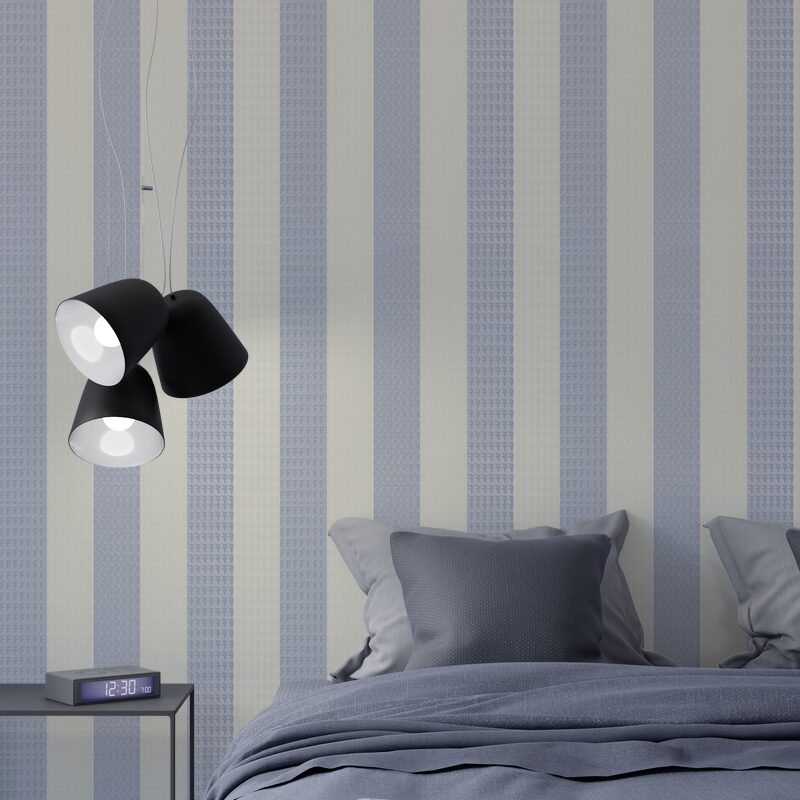 Papier peint intissé KARL LAGERFELD STRIPES coloris gris moyen