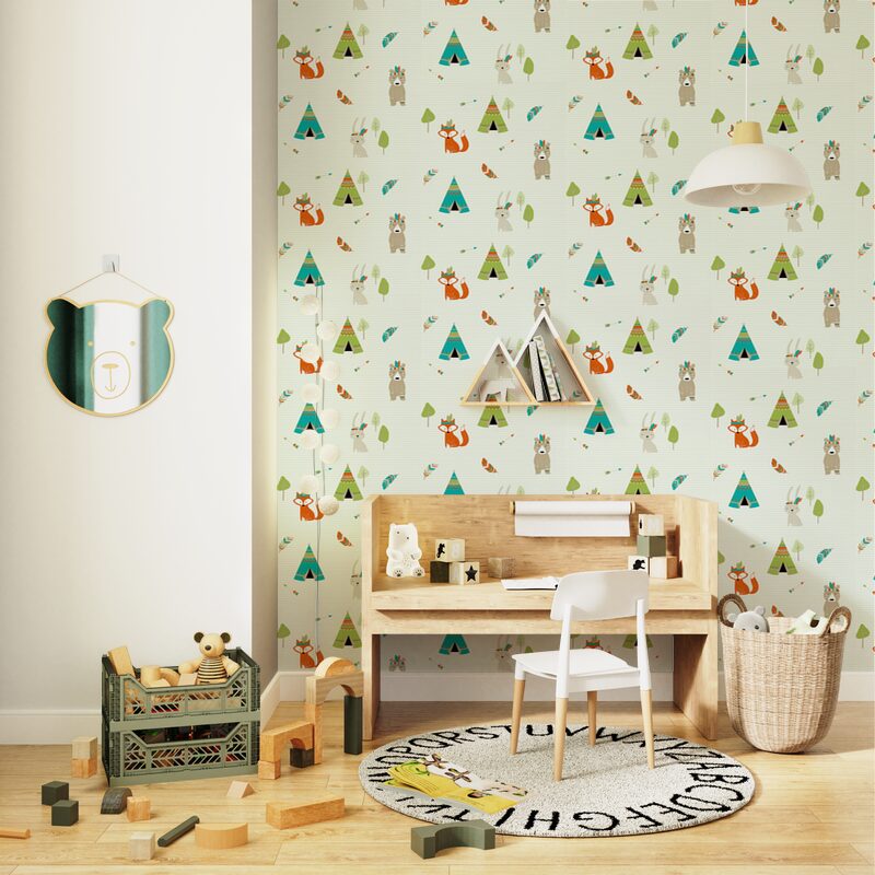 Papier peint intissé THEOPHILE coloris lin