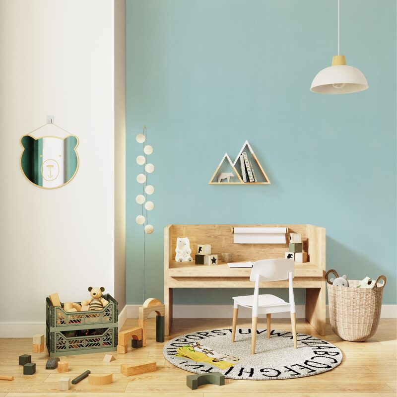 Papier peint intissé NEW INFINITY coloris bleu glacier