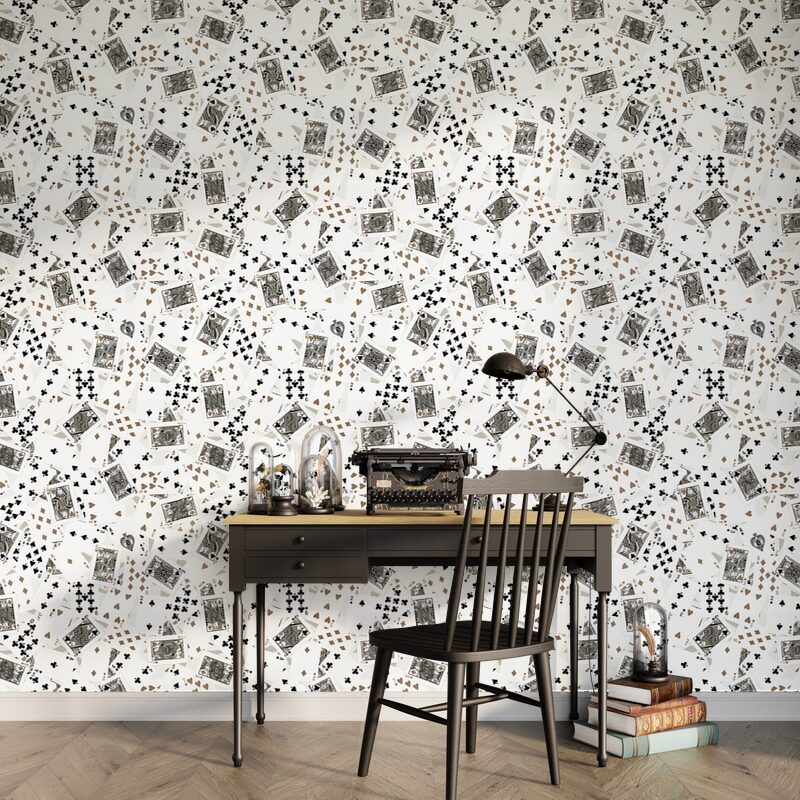 Papier peint intissé JACKPOT coloris blanc