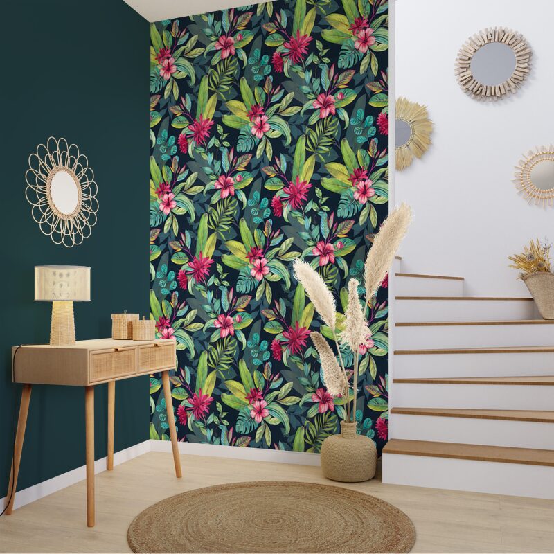 Papier peint intissé FRIDA coloris multicolore