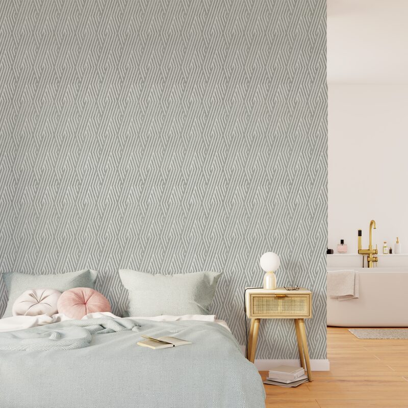 Papier peint intissé NEW VIBRATION coloris gris perle