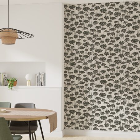 Papier peint intissé FLORENTINE OMBELLE coloris sable beige