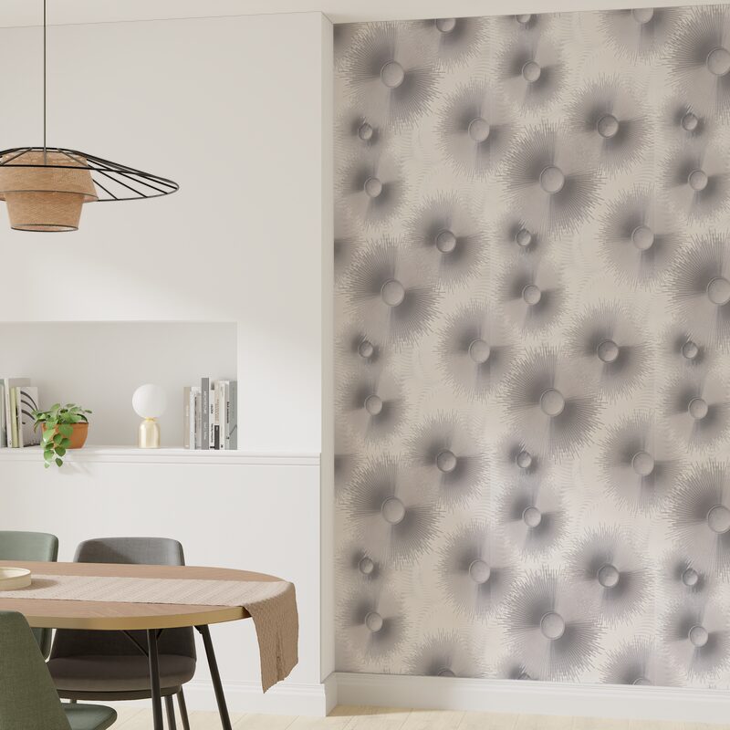 Papier peint intissé ELLE DECORATION ELLEN coloris argent