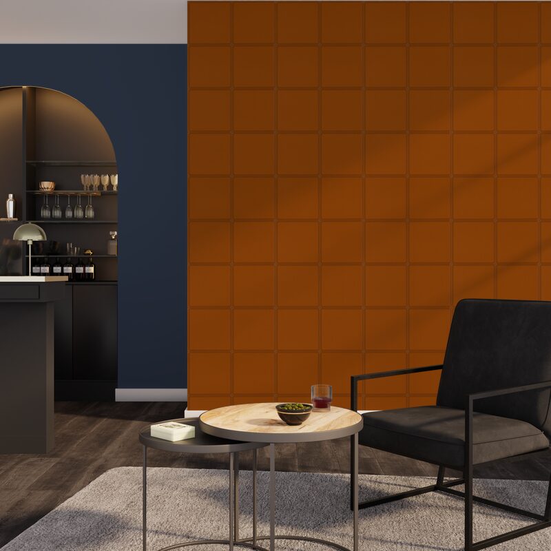 Papier peint intissé HAROLD coloris caramel