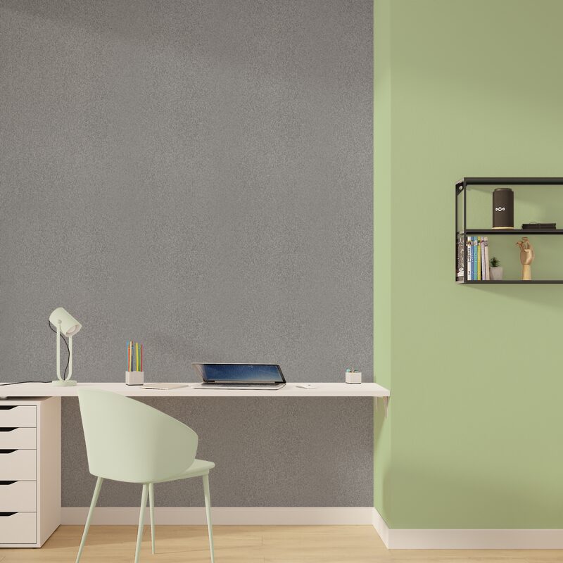 Papier peint intissé INFINITY METALLISE coloris argent