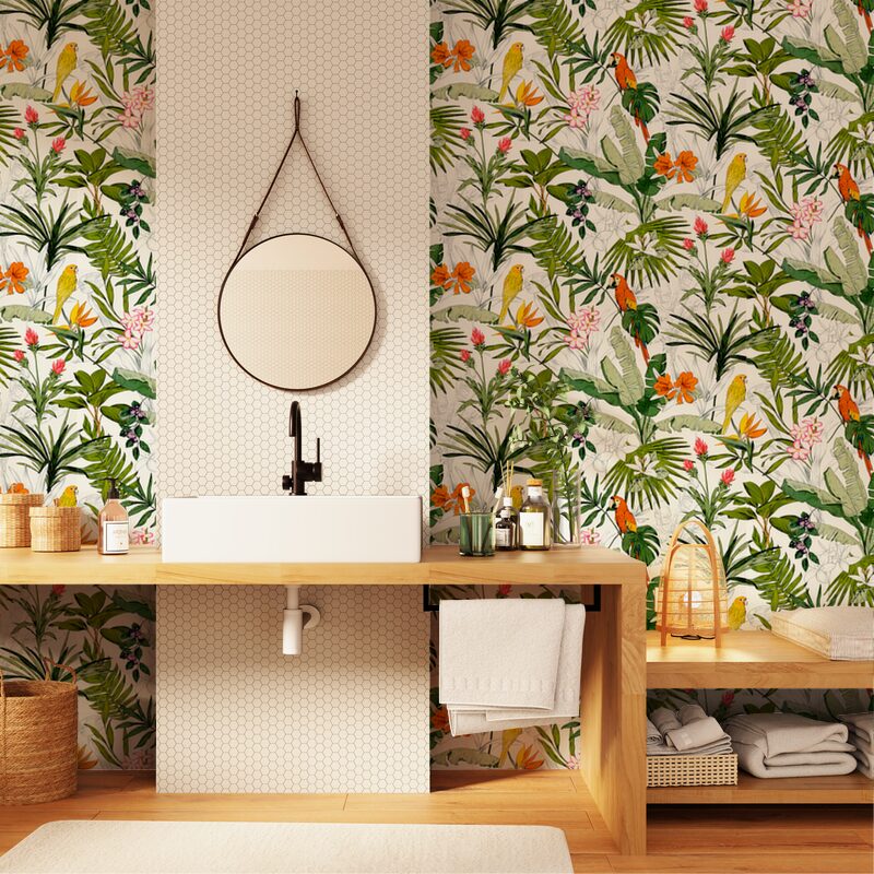 Papier peint intissé PARADISE coloris multicolore
