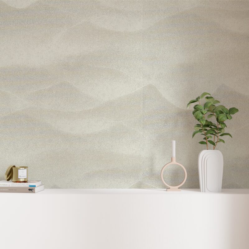 Papier peint intissé EDENA coloris grège