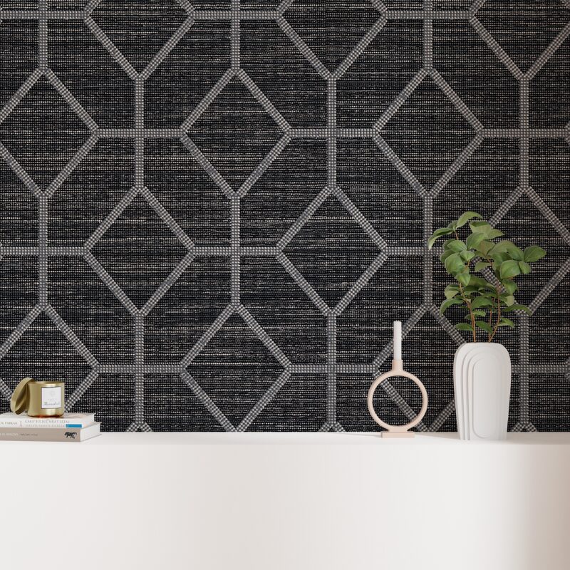 Papier peint intissé KHAN DESIGN coloris anthracite
