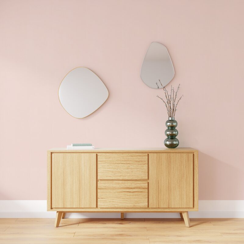 Papier peint intissé LAZY BY E. RIVASSOUX coloris rose pastel