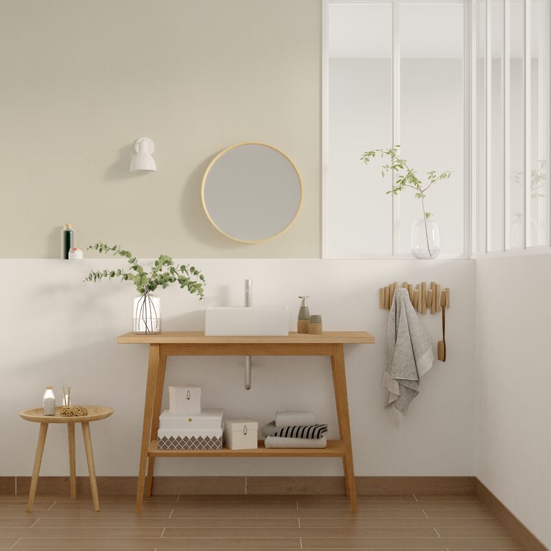 Papier peint intissé OPAL coloris écru