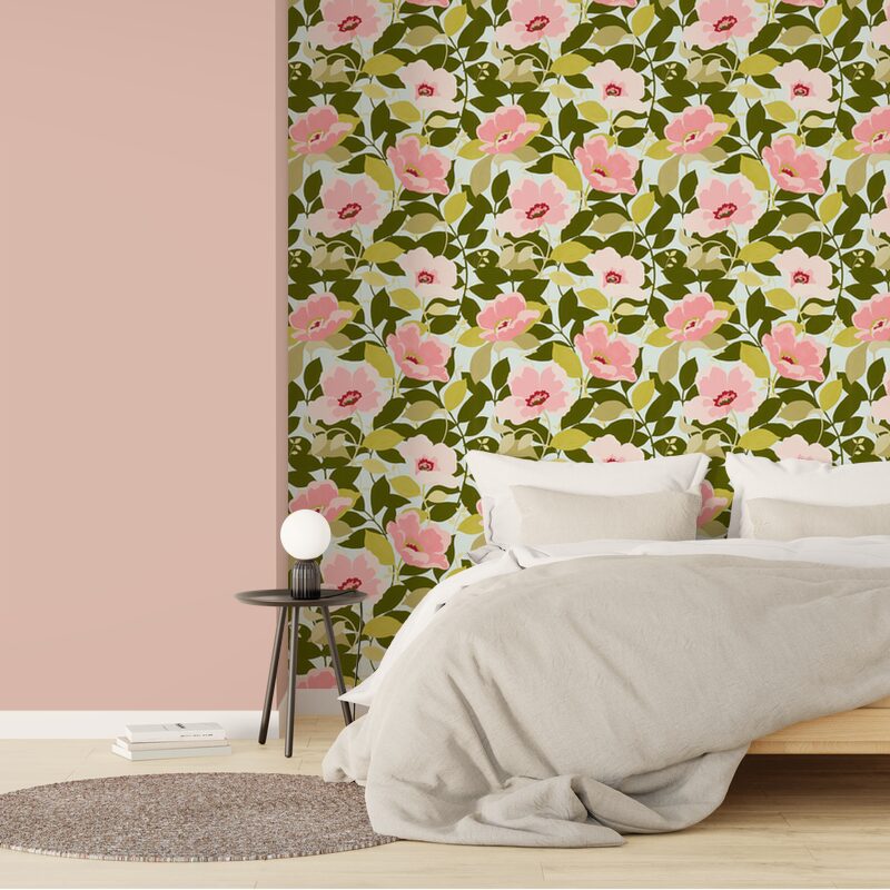 Papier peint intissé CASSIA coloris multicolore