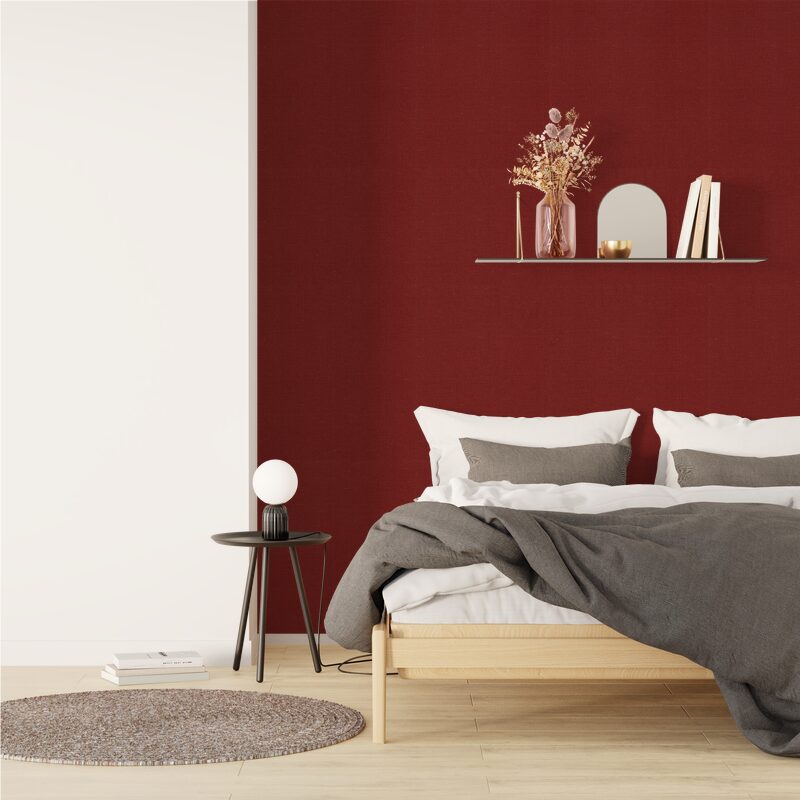 Papier peint intissé LAZY BY E. RIVASSOUX coloris marsala