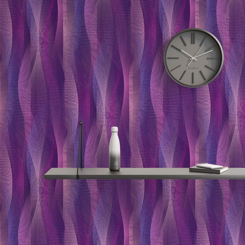 Papier peint intissé EZRA coloris violet