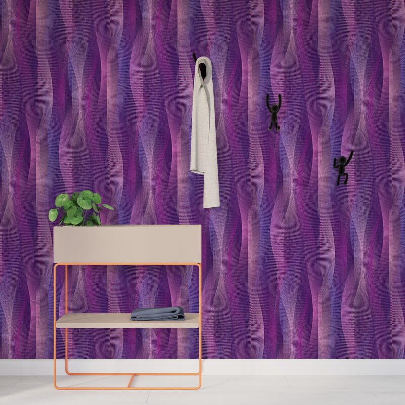 Papier peint intissé EZRA coloris violet