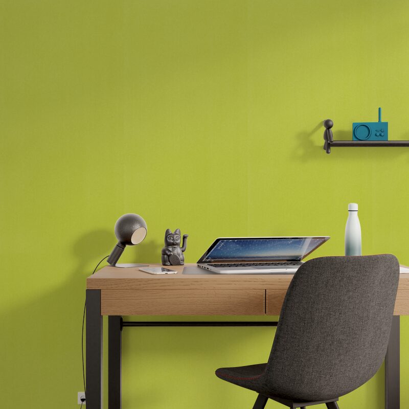 Papier peint intissé NEW INFINITY coloris vert anis