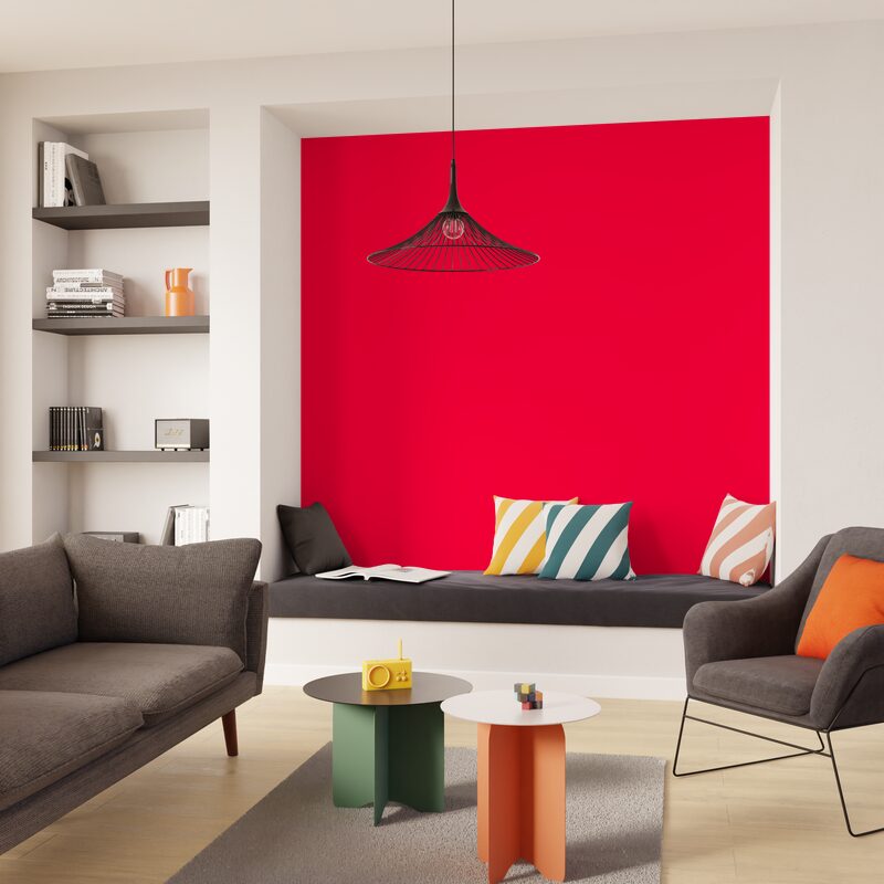 Papier peint intissé ENJOY coloris rouge