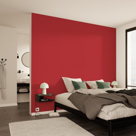 Papier peint intissé OPAL coloris rouge