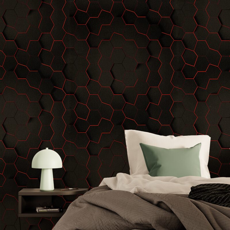 Papier peint intissé HALLEY coloris noir