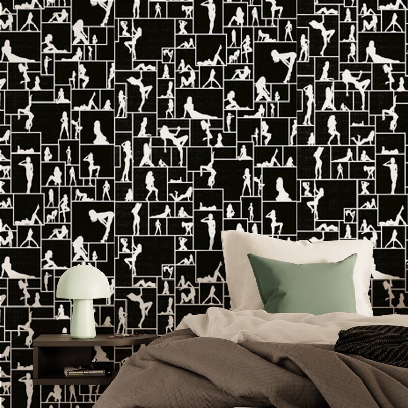 Papier peint TEMPTATION BY KOZIEL coloris noir