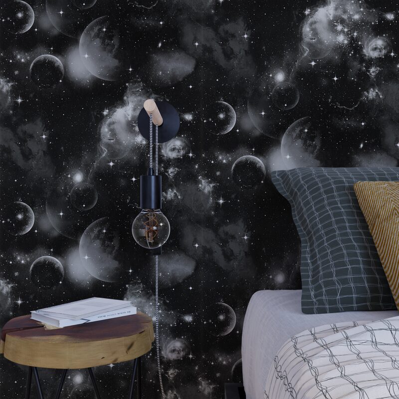Papier peint intissé SKYLAB coloris noir