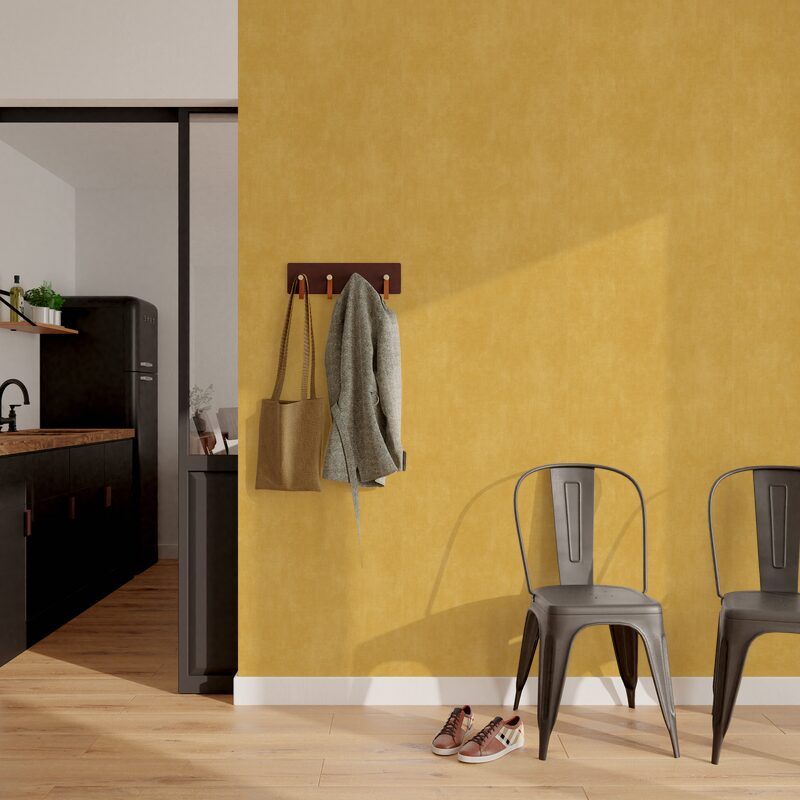 Papier peint intissé CLASSIC LINE coloris ocre