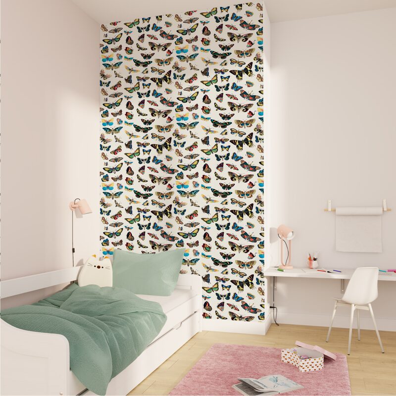 Papier peint intissé HISTORIAE NATURALIS coloris blanc