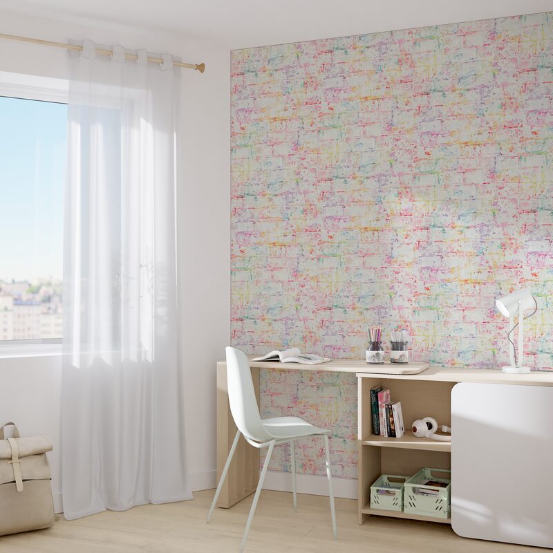 Papier peint intissé JOY coloris multicolore