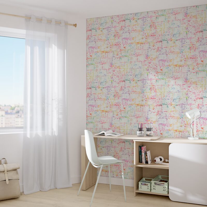 Papier peint intissé JOY coloris multicolore