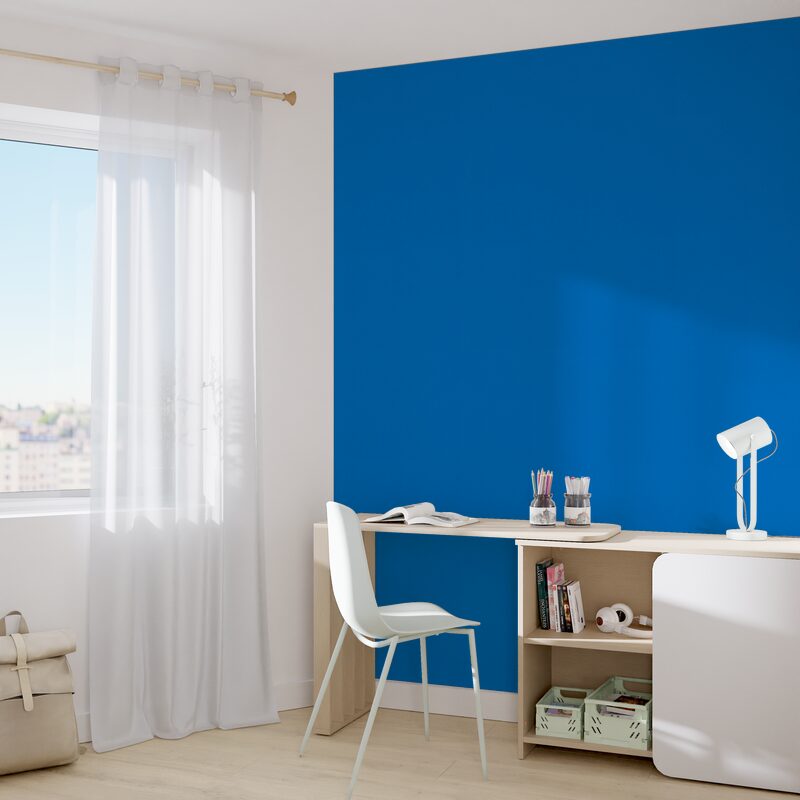 Papier peint intissé NEW INFINITY coloris bleu électrique
