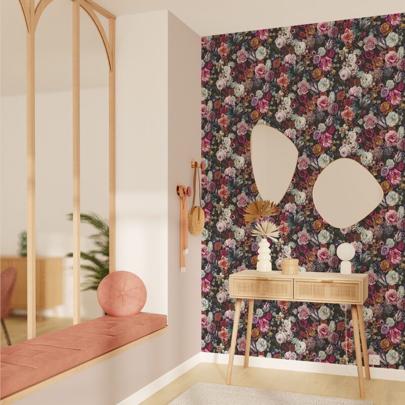 Papier peint intissé MADELINE coloris multicolore