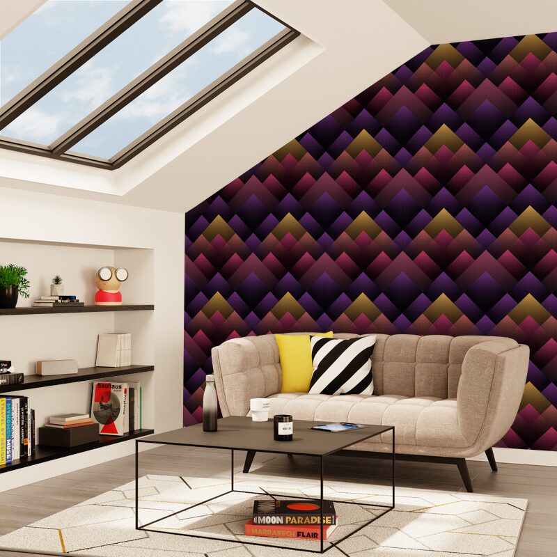Papier peint intissé JAMY coloris multicolore