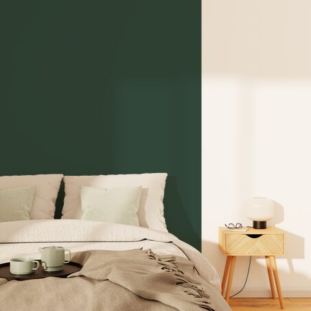 Papier peint intissé OPAL coloris vert sapin