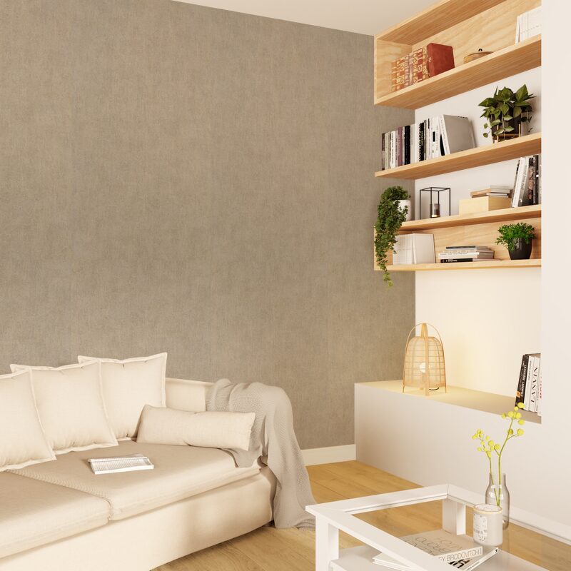Papier peint intissé SUBLIME coloris taupe