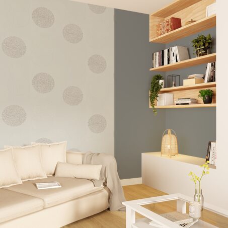 Papier peint intissé SPOT coloris blanc