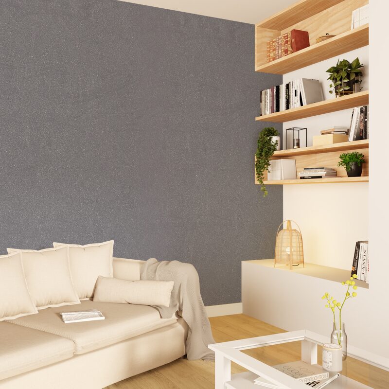 Papier peint intissé PANDORA coloris gris doux