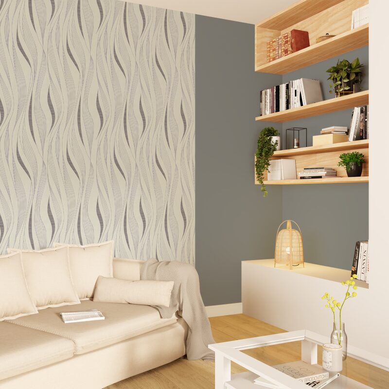 Papier peint intissé DAILY coloris blanc