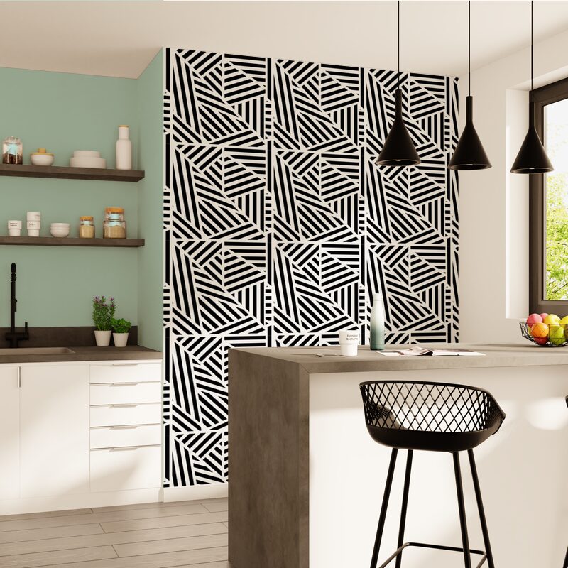 Papier peint intissé HARRY coloris noir