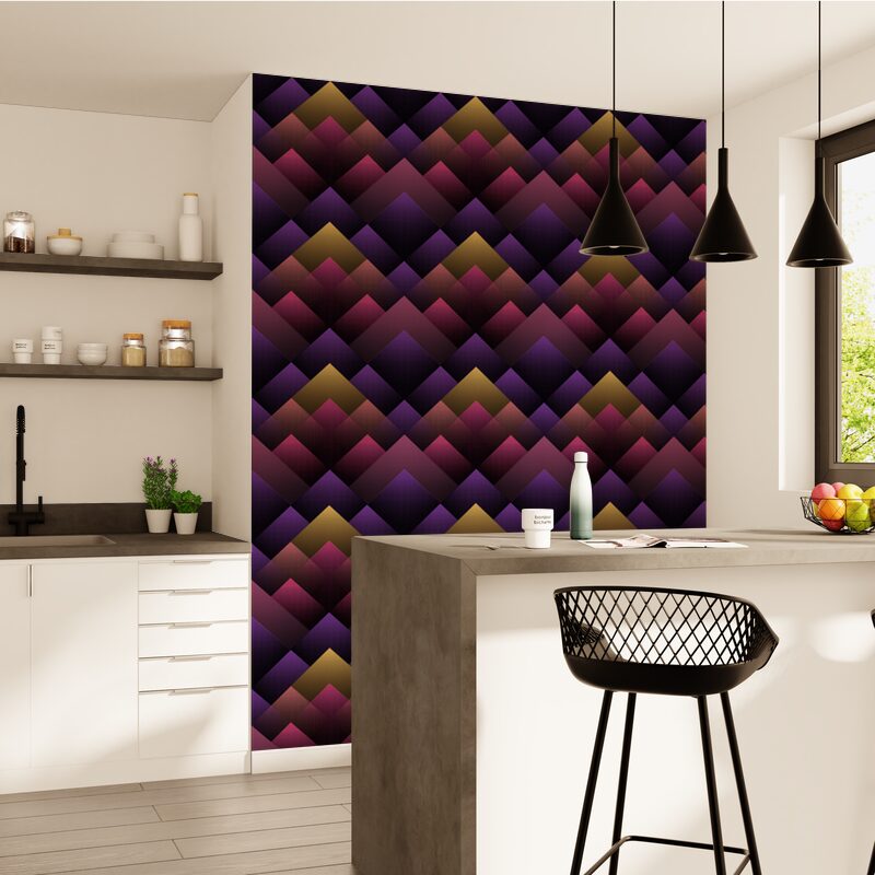 Papier peint intissé JAMY coloris multicolore
