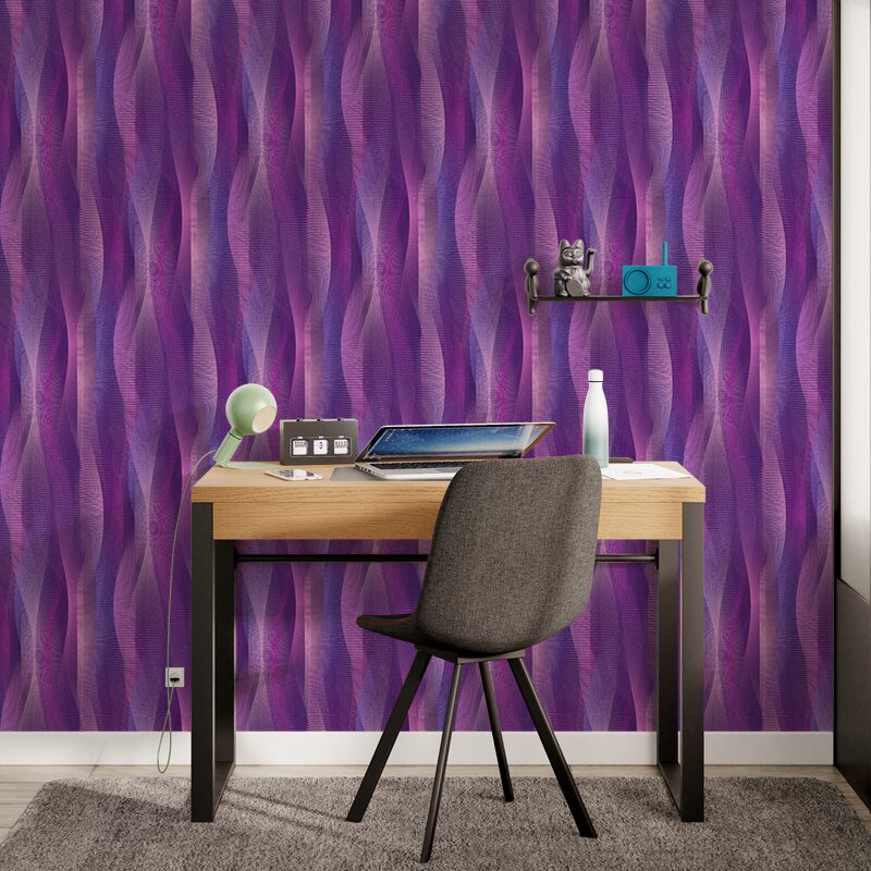 Papier peint intissé EZRA coloris violet