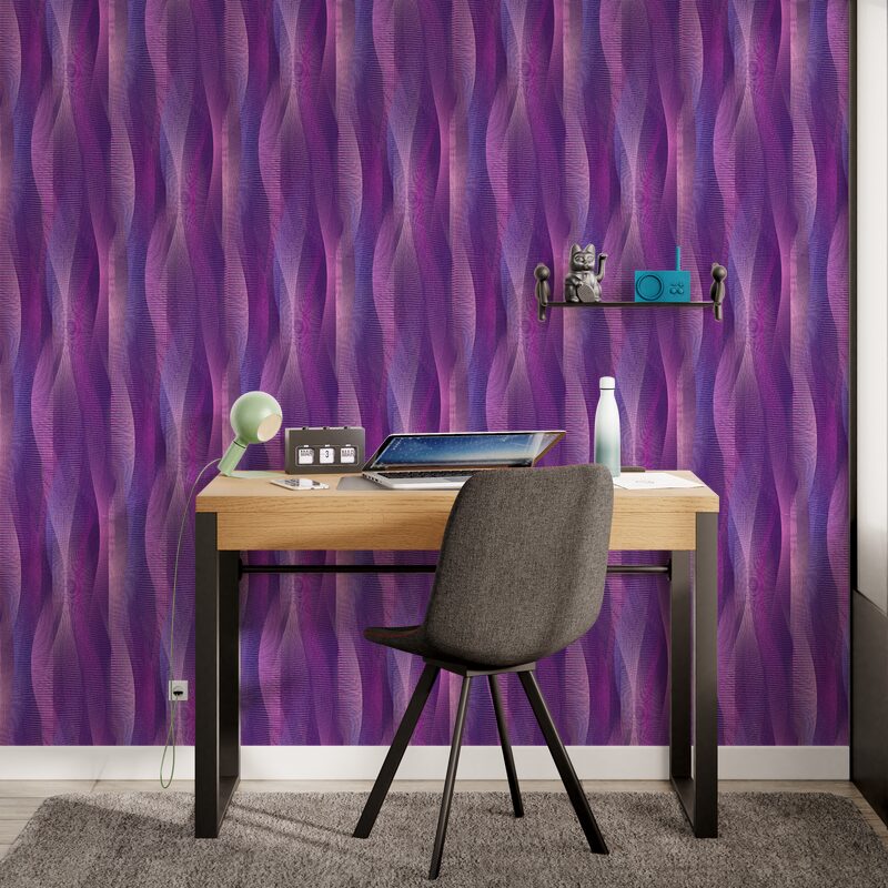 Papier peint intissé EZRA coloris violet