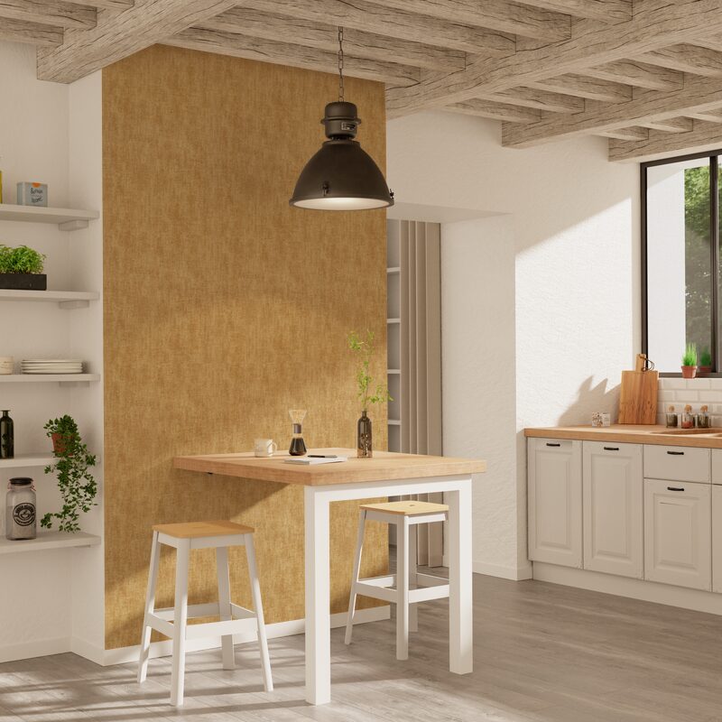 Papier peint intissé CLEO coloris curry