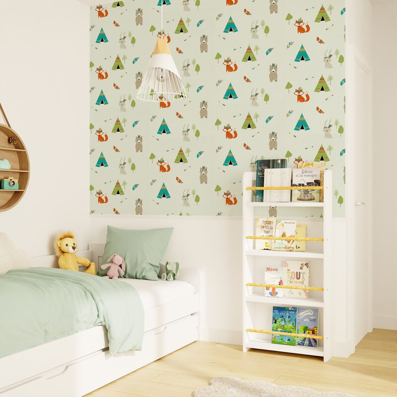Papier peint intissé THEOPHILE coloris lin