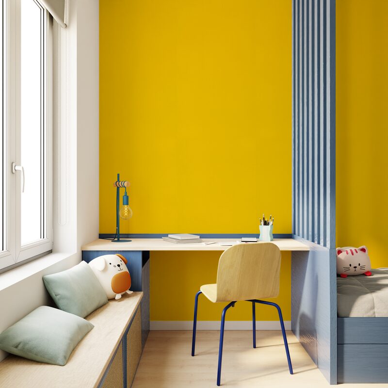 Papier peint intissé NEW INFINITY coloris jaune citron